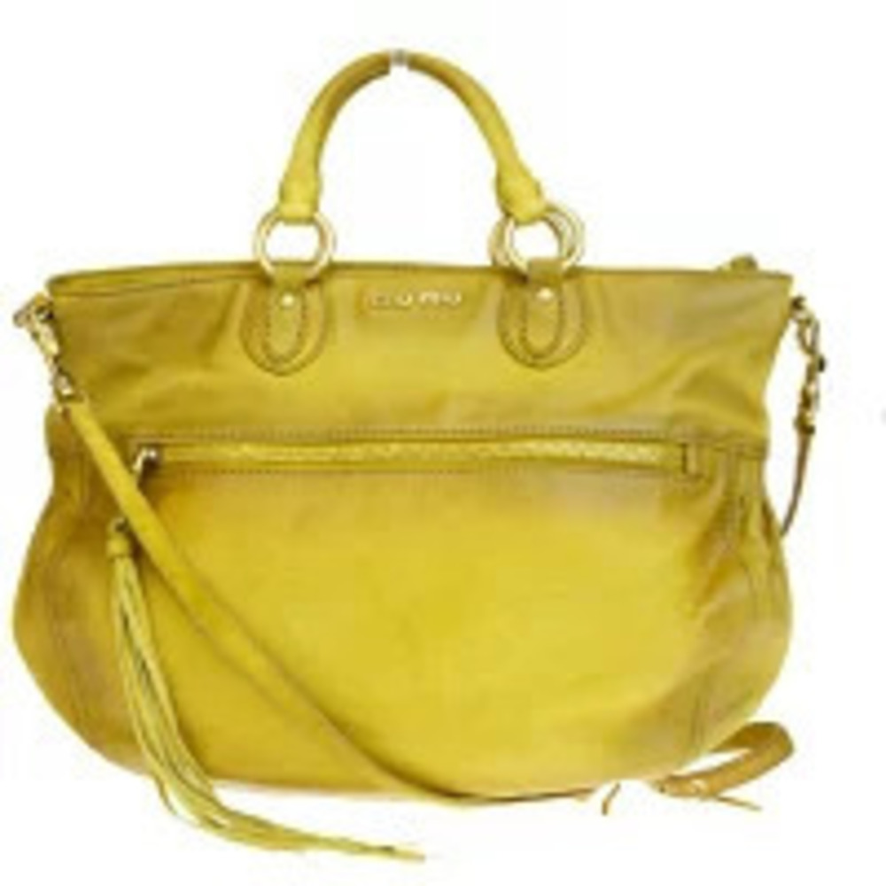 Miu Miu Handbag shoulder bag yellow leather